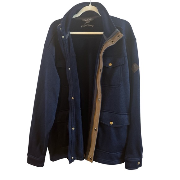 Eddie Bauer Navy Blue  Radiator Utility Field Men's Jacket Extra Large Full Zip - Picture 5 of 9